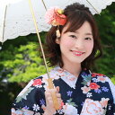 「なでしこ」浴衣 髪飾り クリップ「下がりタイプ ダリア花づくし髪飾り」花 大人 浴衣用ヘアーアクセサリー 4色 浴衣 夏祭り 花火大会 青 ピンク オレンジ 黄色