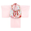 【5/9 20:00〜5/16 1:59まで最大2,000円OFFクーポン】【レンタル】【1歳用着物レンタル】祝着 1歳 女の子 着物 二部式着物 被布セット「...