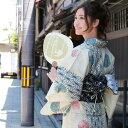 浴衣 セット レトロ 高級変わり織り綿麻浴衣3点セット「生成り地に麻の葉と鞠」 浴衣 白 クリーム アイボリ ー 10代 20代 30代 40代 50代 大きい...