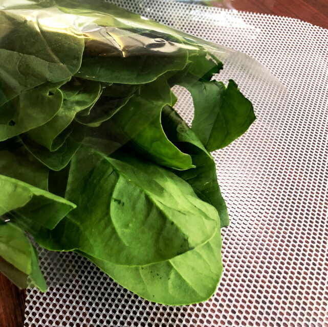 5枚セット　葉物野菜の袋詰め補助具 野菜がつるりん white 37×30cm − 一色本店