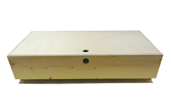 ベッド下収納 木製 ボックス キャスター ふた付 高さ19×幅84.5×奥行40cm