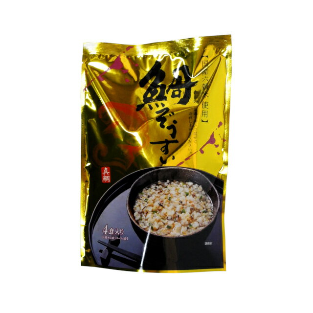 扇屋 鯛ぞうすい 焼鯛パウダー 国産六穀米使用 4食入×12 − 扇屋食品
