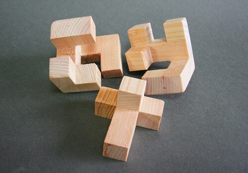 木製 立体パズル ミニキャッスル R45K-M − くた工房