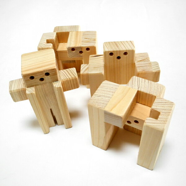 木組みパズル 合体ロボ4 GR60-H （4パーツ）− くた工房