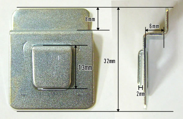 トーヨー（TOYO） スチール本棚 クールラック 専用棚受けフック 1個