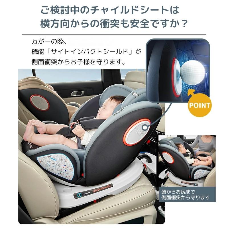 【1月は全品P5倍※エントリー必須】 ESLUVE チャイルドシート 回転式 360度回転 新生児 0歳~12歳 ISOFIX 安全基準適 ジュニアシート ベビーシート 赤ちゃん キッズシート ジュニアシート 取付簡単 保護マット 固定式 360°回転式 R44適合【二年保証】 2