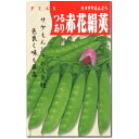 なえ屋で買える「えんどう 種子 つるあり 赤花絹さや エンドウ 30ml」の画像です。価格は275円になります。