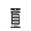 トンボ鉛筆消しゴムモノPE01ブラック5PパックJCC-561