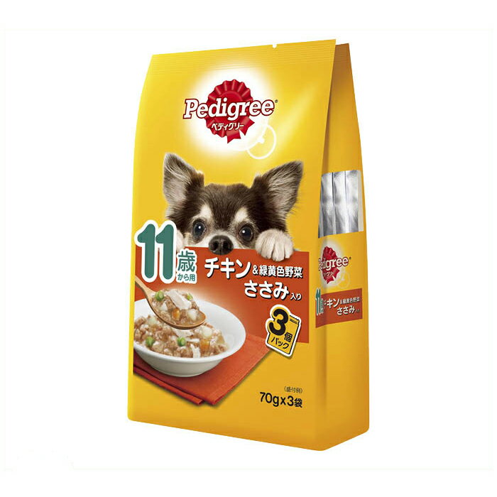 Other - マースジャパン ペディグリー　11歳から用　チキン&緑黄色野菜　ささみ入り 70g×3袋
