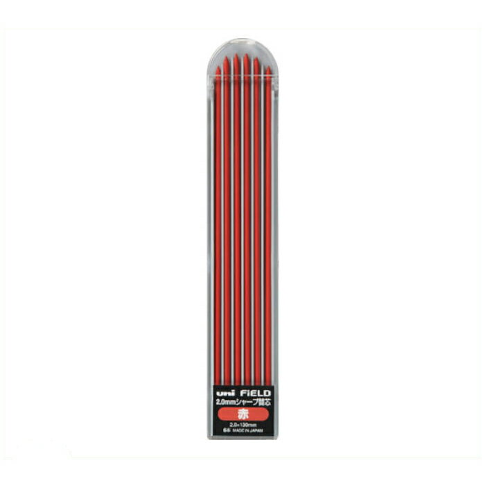 uni　フィールド建築用2.0mmシャープ替芯　赤
