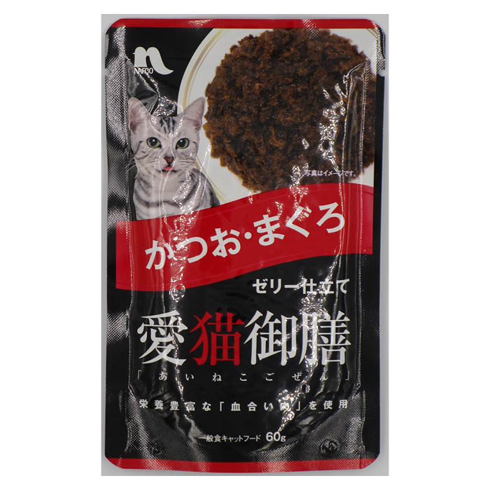 愛猫御膳パウチ かつおまぐろ 60g