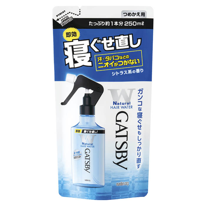 マンダム ギャツビー 寝ぐせ直しウォーター つめかえ用 250ml