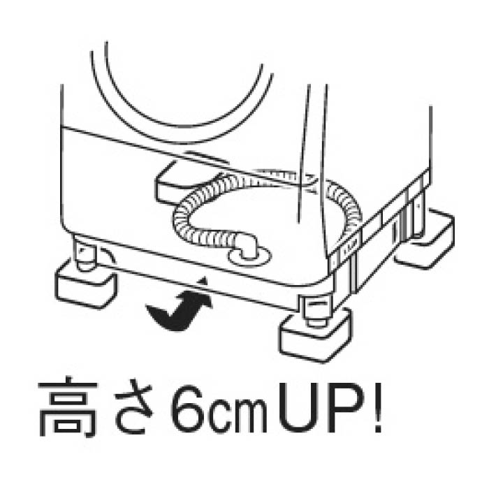 SANEI 洗濯機用防振かさ上げ台 PH54130S