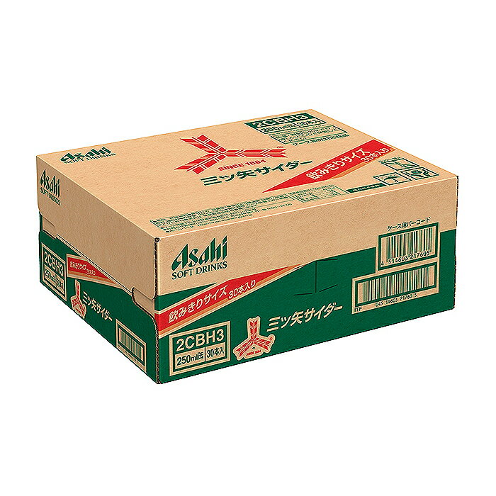 【楽天スーパーSALE】アサヒ飲料 三ツ矢サイダー 250ml×30缶 ケース【2026/3/4 20時 - 3/11 1時59分】