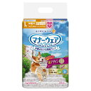 [生産国]：日本[特長]：■愛犬とのお出かけ・お部屋でのマーキング・そそうに安心!旅行、ドライブ、お散歩、お留守番に。（女の子専用タイプ）■「洋服感覚のかわいいデザイン♪」■「やわらかスリムフィット形状」と「のびーるフィットギャザー」で、元気に動きまわるワンちゃんでも嫌がらない。■「やわらか全面通気シート」で、ムレを防いでお肌さらさら。■「ぴったりサイドギャザー」で、足回りにぴったりフィットしてすきまモレ安心。[原材料]：■表面材：ポリオレフィン・ポリエステル不織布 ■ 吸水材：吸水紙、綿状パルプ、高分子吸水材 ■ 防水材：ポリエチレンフィルム ■ 止着材：ポリエステル■ 伸縮材：ポリウレタン ■ 結合材：ホットメルト接着剤 ■ 外装材：ポリエチレン[サイズ表記]：Lサイズ[適応体重（kg）]：8.0kg-12.0kg[胴回り（cm）]：40-55cm[性別]：女の子用[色／デザイン]：チェック[用途]：メス犬のペット用紙オムツ[使用上の注意／注意]：■本品は使い捨てのペット用紙オムツですので、洗濯しないでください。■万が一、製品の中身を吸い込んだ場合は、医師や獣医師にご相談ください。■本品は切って使用すると、中身が飛び散ったり、汚れやモレの原因となる為、そのままで使用してください。■本品は食べられないので、飲み込まないでください。■万が一、飲み込んだ場合は、医師や獣医師にご相談ください。※本品は愛犬の体調や尿量、使用環境によっては機能が十分に発揮できない場合があります。[保管上の注意／保管方法]：■本品は高温多湿、火気付近を避け、直射日光の当たらない場所に保管してください。■本品は開封後、ほこりや虫が入らないよう封をしっかり閉じて衛生的に保管してください。■本品は食品、食器、おもちゃ、ペットフード等と区別し、小児の手の届かない場所に保管してください。■本品の空き袋をおもちゃにしないでください。[使用方法／上手な与え方]：シッポ穴が小さい場合切れ目を広げて、シッポ穴を広げてください。（1）マナーウェアをひろげ、ギャザーをしっかりと立ててください。（2）目印テープのついた部分を背中側にもってきます。（3）シッポ穴用の切り込みにシッポを通し、U字型の切り込み部分は必ず外側に出してください。（4）つけ直しラクラクテープをはずし、お腹から背中側にまわして、目印ラインを目安にしてテープをつけます。（5）マナーウェアがからだにやさしくフィットするようにテープ位置を調節します。テープは何度でもつけ直しができます。[使用後の処理]：■本品に付着したウンチは取り除いて、お住まいの地域のルールに従って処理してください。■本品の処理の方法はお住まいの地域のルールに従ってください。■本品は使用後、汚れた部分を内側にして、小さく丸めて不衛生にならないように処理してください。■本品は水に溶けないので、トイレに捨てないでください。■外出時に使った本品は必ず持ち帰り、ご家庭で処理してください。