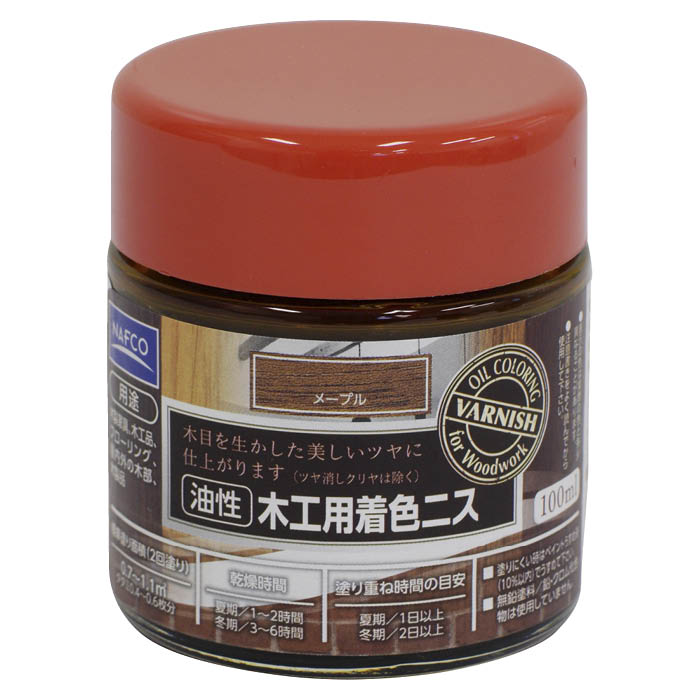 General Tools - ナフコ 油性木工用着色ニス 100ml メープル