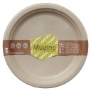 シンワ 未晒しラウンドプレート Mugino23cm 5P MG02