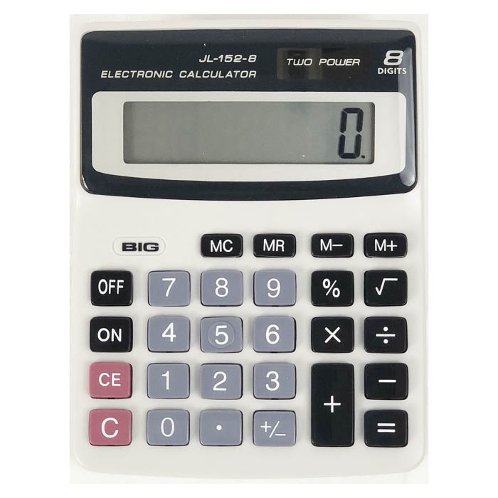 ナフコ 8桁電卓 JL-152-8