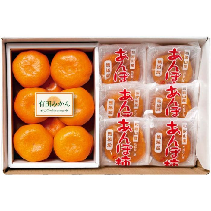 【W14-13Y】【お歳暮】和歌山県産 あんぽ柿＆有田みかん-承り締切：2025年12月11日