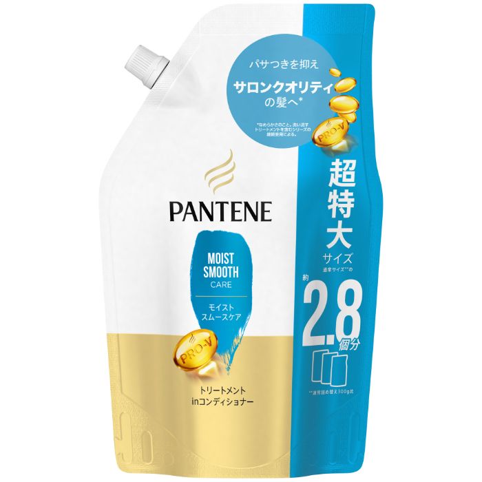 【エントリーでポイント10倍】P＆G パンテーン モイストスムースケア トリートメントinコンディショナー 詰替超特大860G【2024/6/4 20時 - 6/11 1時59分】