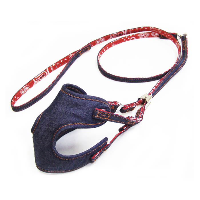 岡野製作所 コットンデニムソフトハーネスリード3S ネイビー