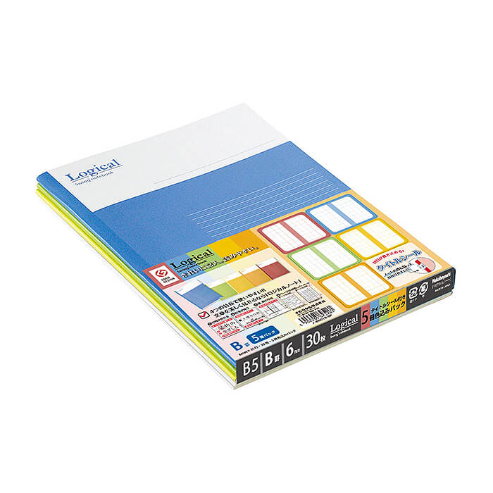 【エントリーでポイント10倍】ナカバヤシ ロジカルノート 5冊パック ノ-B501B-5P B罫【2025/12/4 20:00 - 2025/12/11 01...