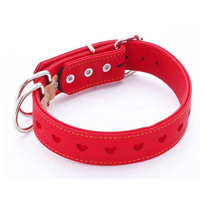 ペティオ ハーティ平首輪24mm レッド