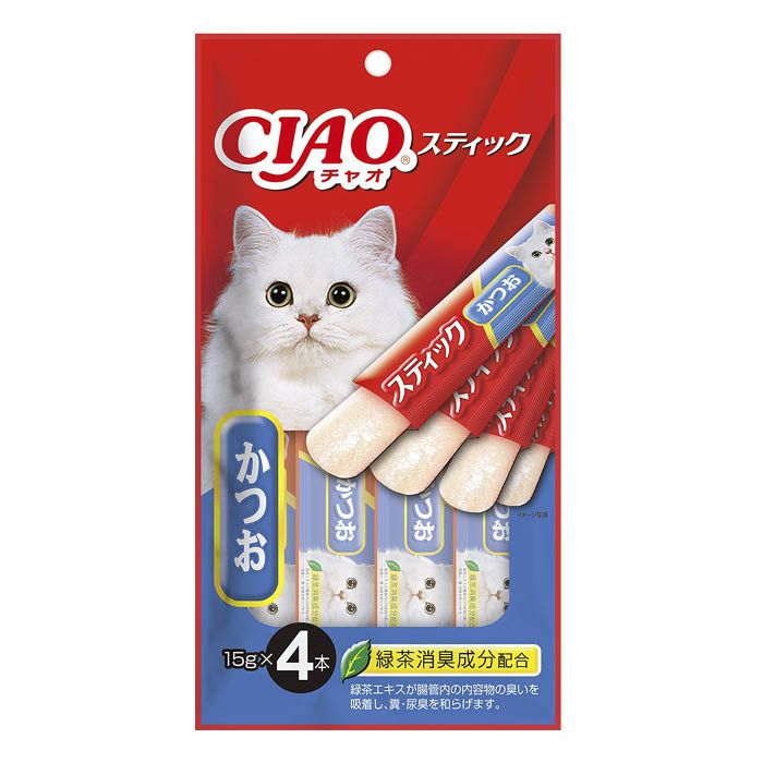 いなばペットフード 〈CIAOスティック〉かつお 15g×4本