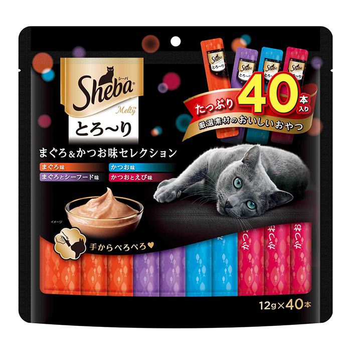 Rakuten - マースジャパン シーバ とろーりメルティ まぐろ＆かつお味セレクション 12g×40本