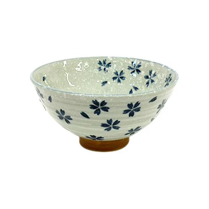 粉引小花茶碗青　大 美濃焼