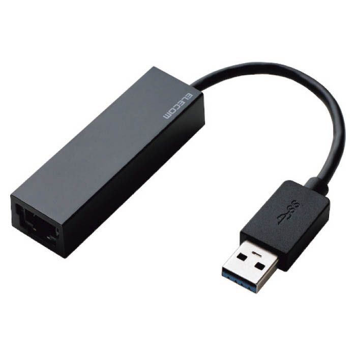 (T)エレコム USB3.0　ギガビットLANアダプター　Type-A　ブラック 1142055