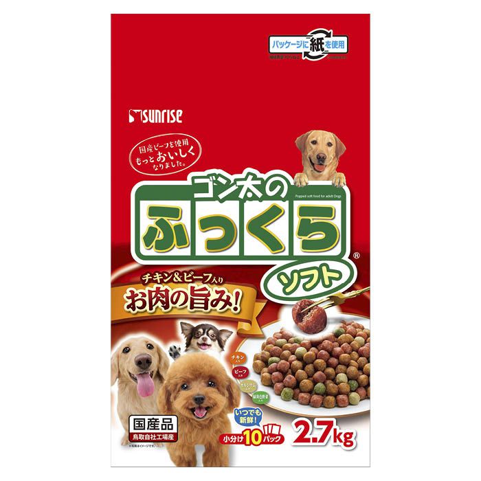 【エントリーでポイント10倍】マルカンサンライズ ゴン太ふっくらソフト　成犬 2.7kg【2024/5/9 20時 - 5/16 1時59分】 1