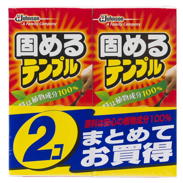 [特徴]：■植物成分だけを原料としているので、安心して使えます。■油が冷めた後は、するっとナベからはがれます。■1包で600mlの油を固めて、手やキッチンを汚さずに、燃えるゴミで簡単に油を捨てられます。■揚げカスもそのまま一緒に固めるので、フライパンやナベの後始末が簡単です。[使用方法]1：揚げ物をした直後、火を消し、油が熱いうちにテンプルを入れます。（油600mlに対して1包（18g）が目安です。）2：溶けるまでよくかきまぜます。（粒がなくなるまでかきまぜてください）3：そのまま油をさまします。1時間程度で固まります。（室温や油の量によりことなります。油が40℃以下になると固まります）4：固まったらフライ返しなどではがし、燃えるゴミとして捨ててください。