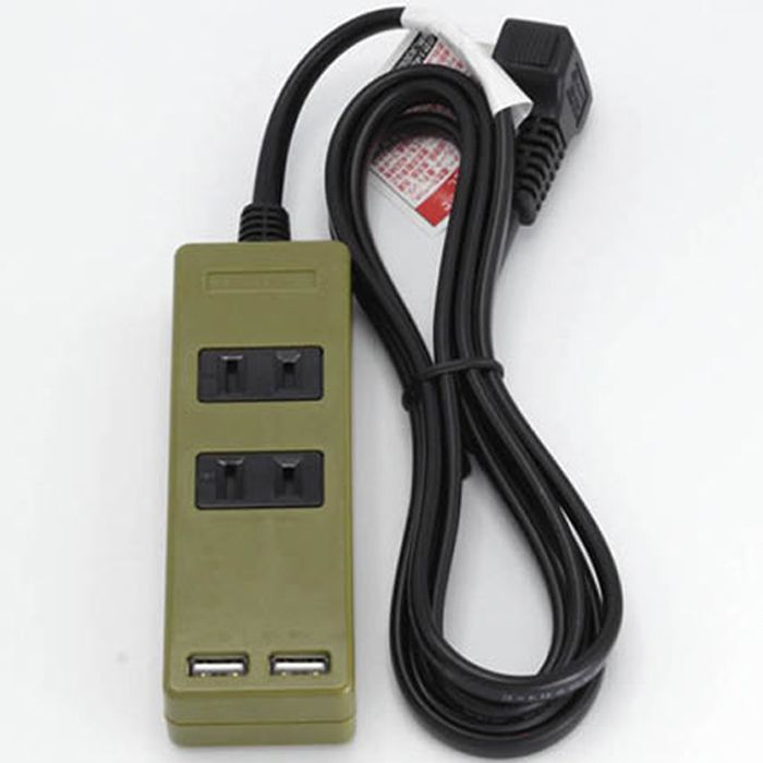 USB付スタイリッシュタップ SK-2T2USB MG