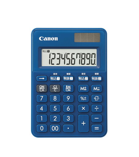 Canon カラフル電卓 ミニミニ卓上サイズ(10桁) LS-100WT-MNB Canon カラフル電卓 ミニミニ卓上サイズ(10桁) LS-100WT-MNB