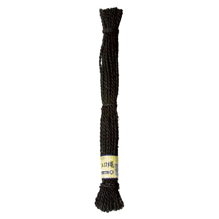 棕櫚縄エコランド3×20 黒 3mm×20m