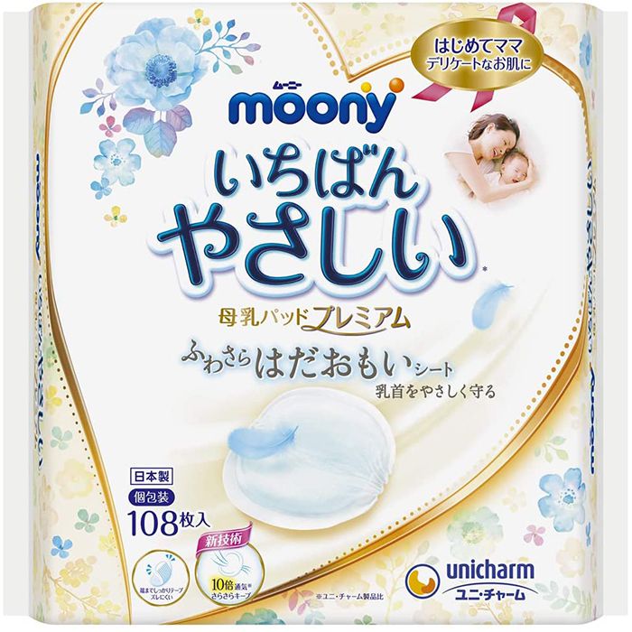 ユニ・チャーム ムーニー母乳パッドプレミアム 108枚