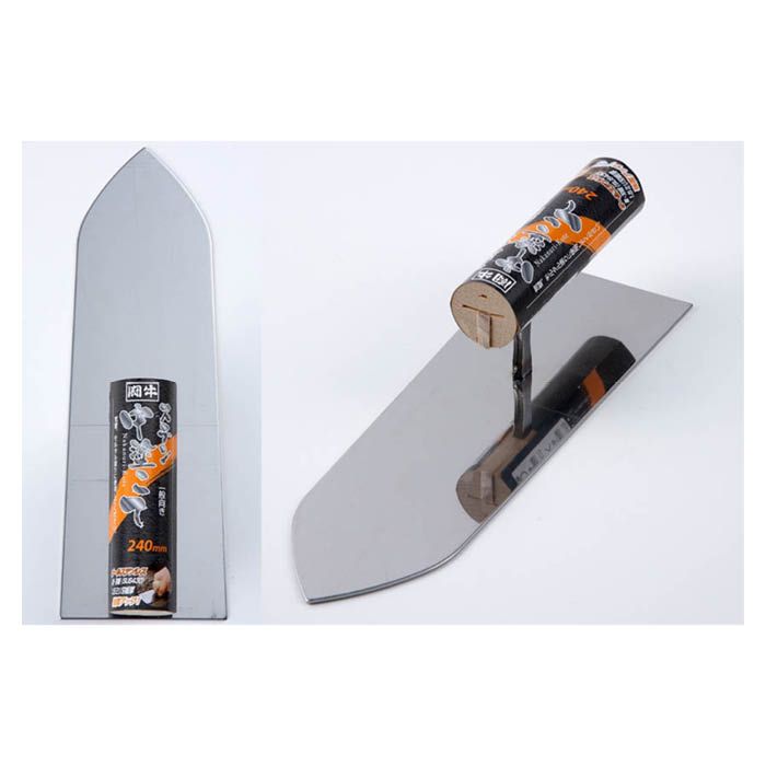 [用途]：荒壁・モルタル塗りに[サイズ]：■刃長：240mm■刃幅：80mm■刃板厚：1.7mm[材質]：オールステンレス製