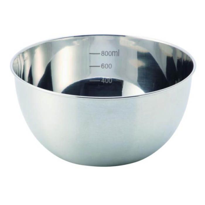 ナフコ ザルと重ねて使えるボウル 15cm 目盛付