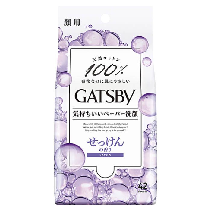 マンダム ギャツビー フェイシャルペーパー せっけんの香り （徳用タイプ） 42枚