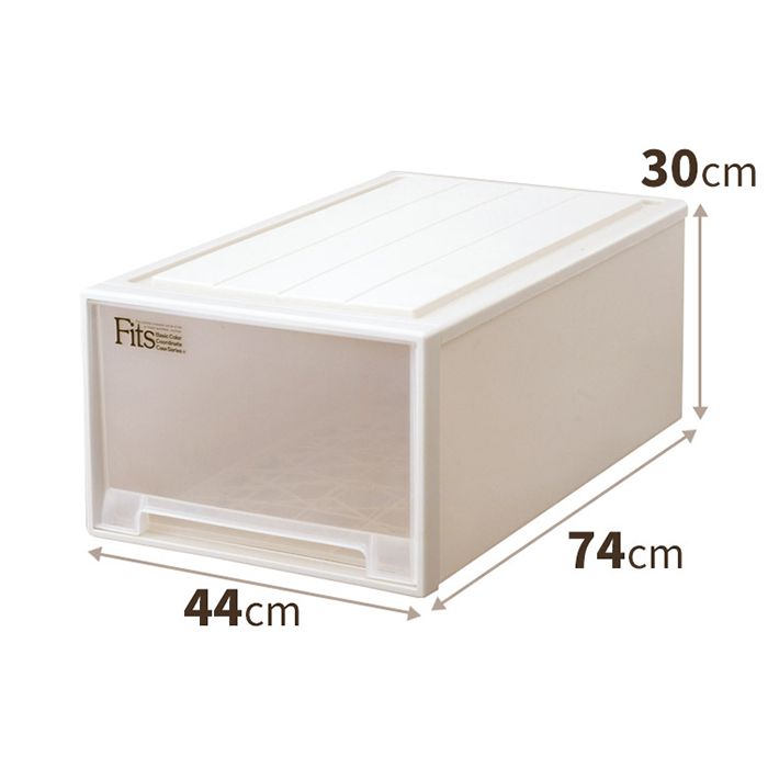 ホームプラザナフコ楽天市場店のフィッツケース　ディープL　カプチーノ　440×740×300｜アングル2