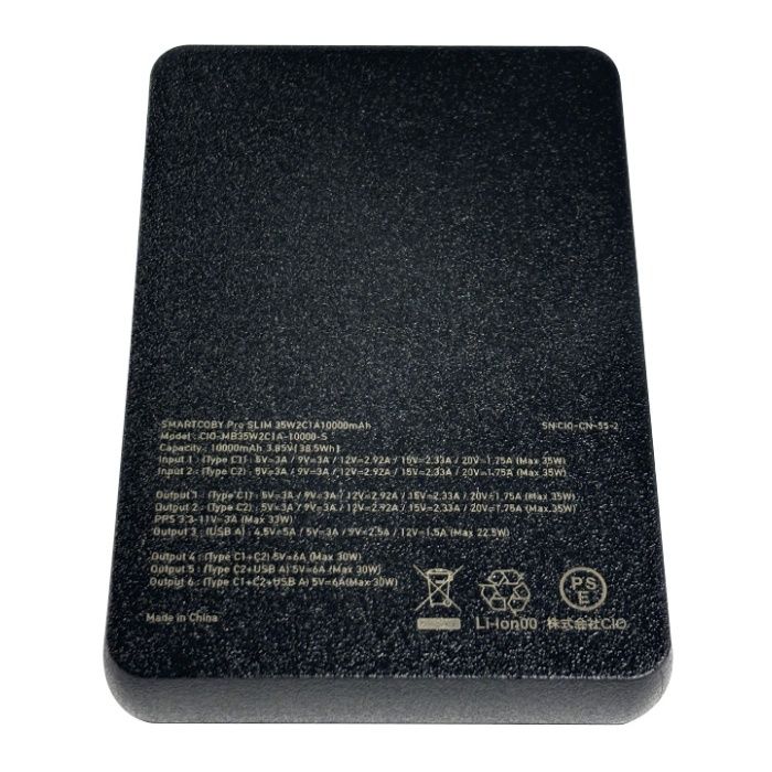 CIO SMARTCOBY Pro SLIM 35W2C1A 10000mAh ブラック CIO-MB35W2C1A-10000-S-BK