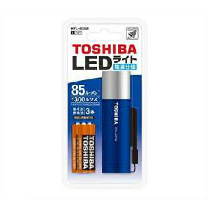 [仕様]： LED85lm 約1300ルクス(1m) 連続使用時間6時間 ストラップ付き単四形電池3本使用（テスト用電池付き）[サイズ]:26mm x 26mm x 91mm