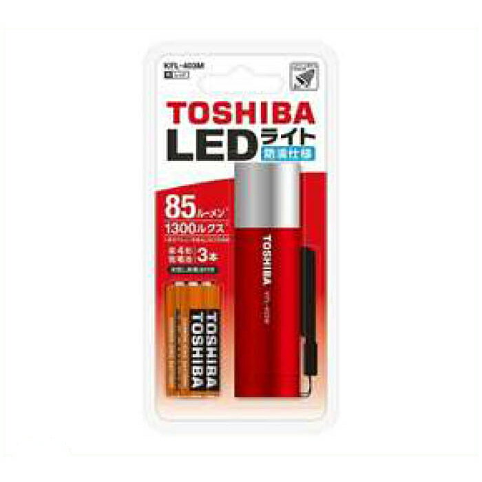 [仕様]： LED85lm 約1300ルクス(1m) 連続使用時間6時間 ストラップ付き単四形電池3本使用（テスト用電池付き）[サイズ]:26mm x 26mm x 91mm