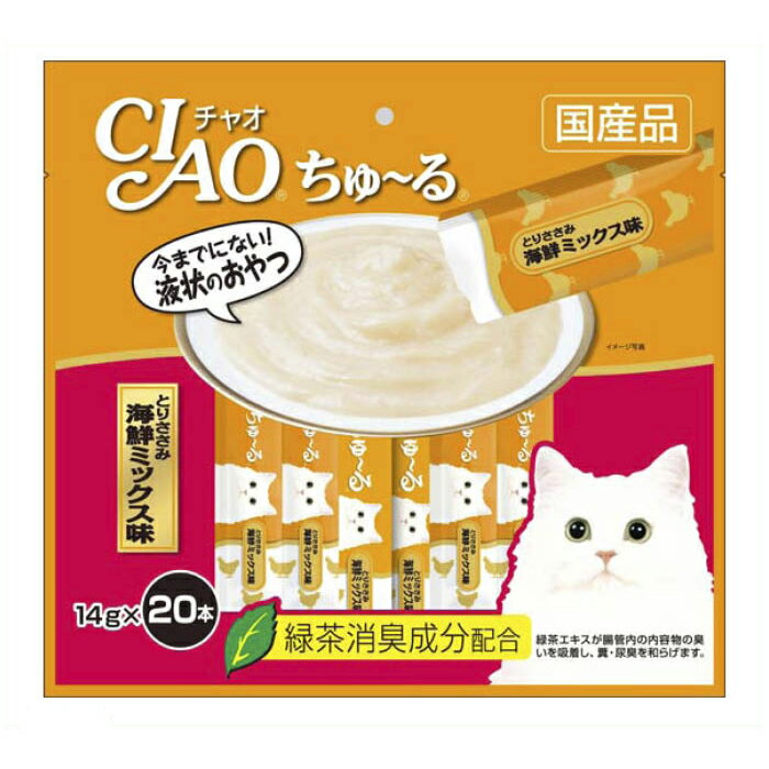 CIAO ちゅーる とりささみ 海鮮ミックス味 14g×20P