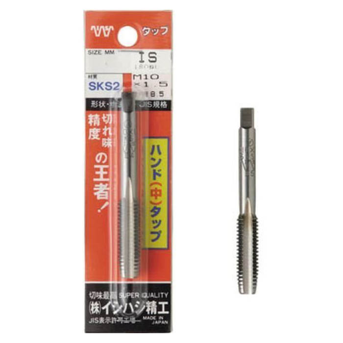 【特徴】■ブリスターパック品■加工ねじ：メートルねじ■食い付山数：5山■タップ等級：JIS3級