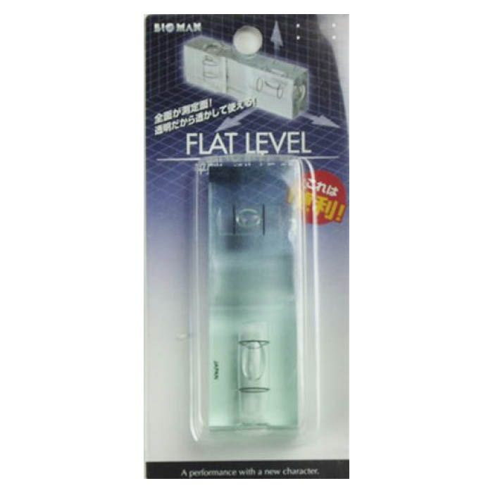 【仕様】・感度：0.5mm／m＝0.0286度・精度：±2.5mm／m＝±0.1432度以内【特長】・透明だから透かして使える