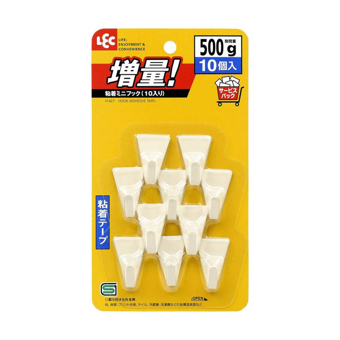 [特長]：■便利な増量10個入。■耐荷重500g