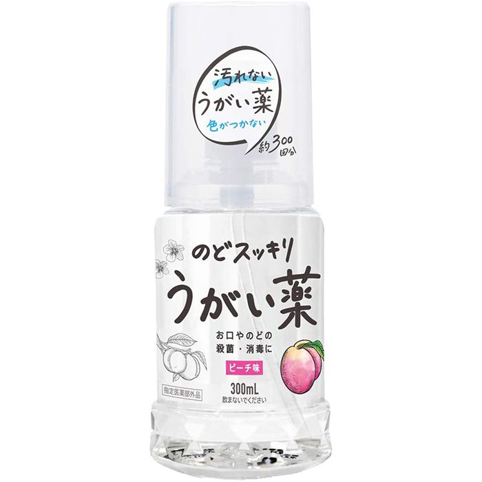 【エントリーでポイント10倍】健栄製薬 のどスッキリうがい薬ピーチ 300ML【2024/6/4 20時 - 6/11 1時59分】