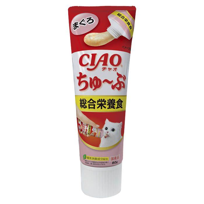 【エントリーでポイント10倍】いなばペットフード CIAO ちゅーぶ 総合栄養食 まぐろ 80g【2025/12/4 20:00 - 2025/12/11 01:59】